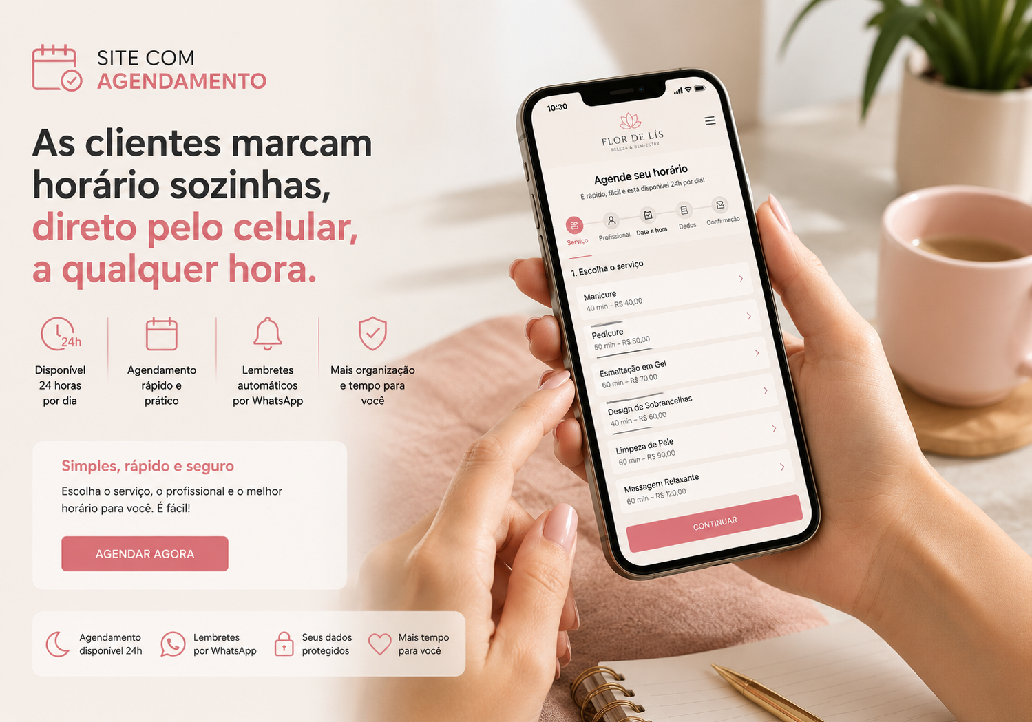 Site de salão de beleza